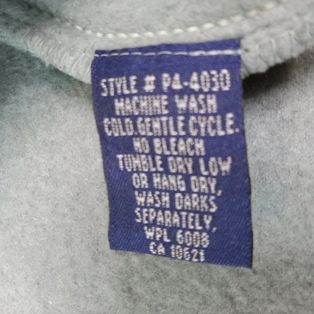 Panhandle‎ Slim 1/4 Zip Fleece Pullover Southwest Men's Medium Blue Green Gray